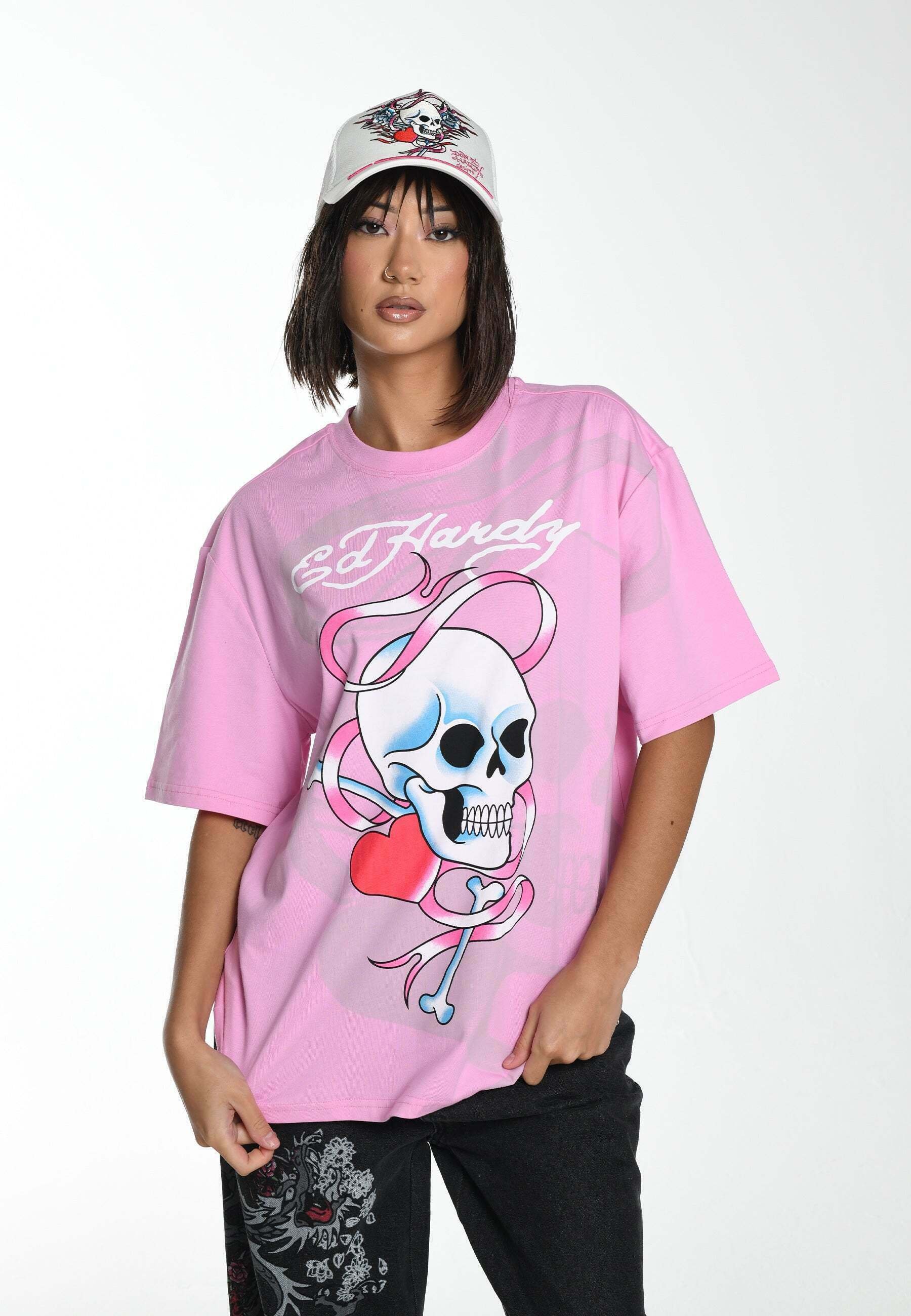 ed hardy shirt pink