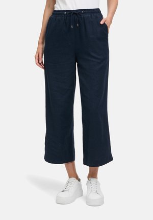 MIT ELASTISCHEM BUND - Pantaloni - dunkelblau