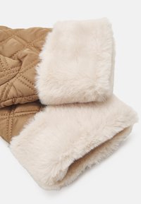 ONLY ONLJENNI QUILT WINTER MITTENS - Muffole - camel