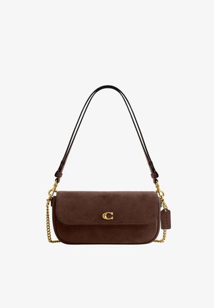 COACH, BROOK FLAP CHAIN BAG - Kabelka - b dark chocolate