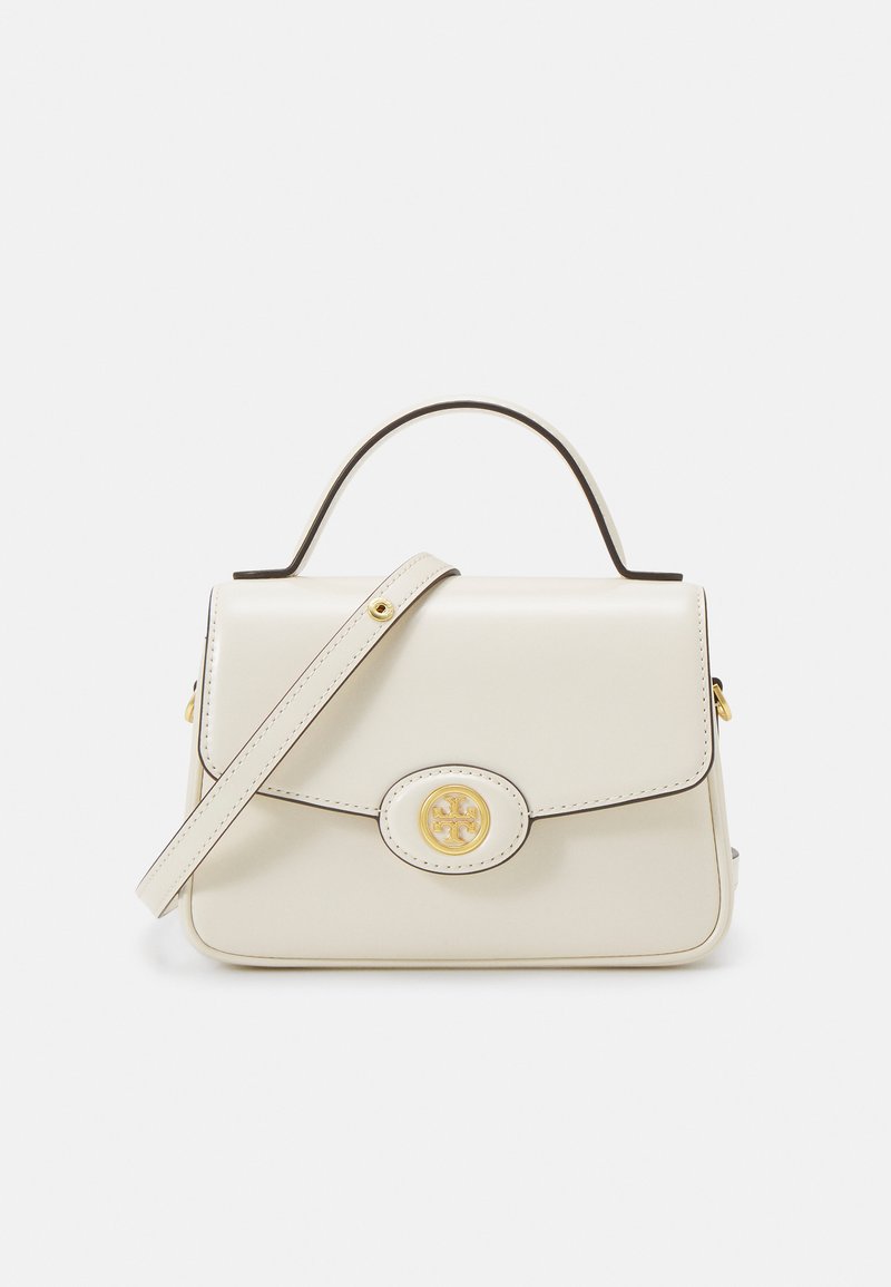 Tory Burch ROBINSON SPAZZOLATO - Umhängetasche - light cream
