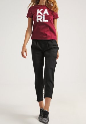 KARL LAGERFELD T-shirt imprimé - bordeaux