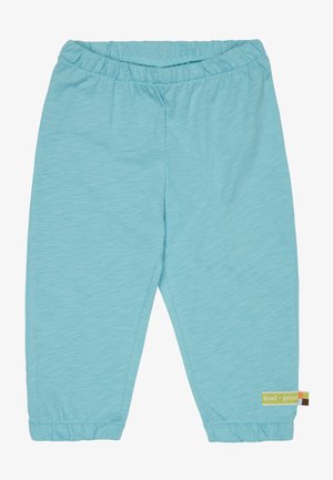 loud + proud SLUB MIT DRUCK ASTER - Pantaloni sportivi - hellblau