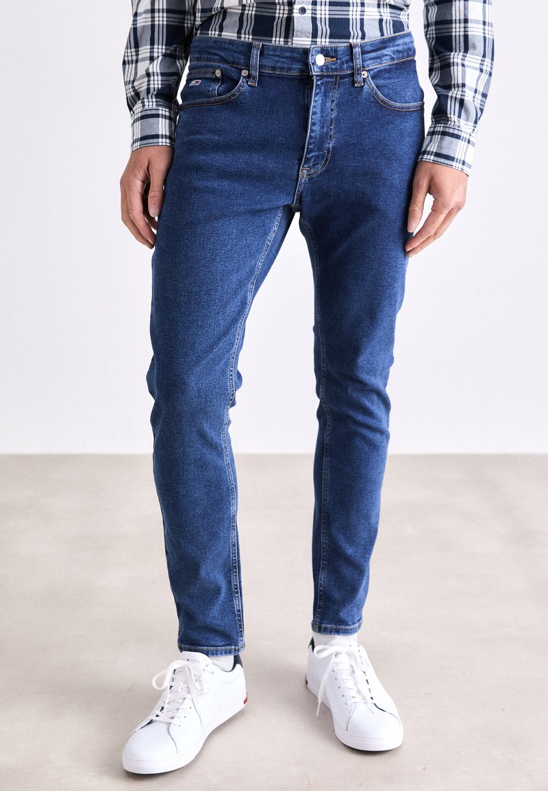 Tommy Jeans AUSTIN SLIM BRANDED - Slim fit -farkut - denim dark