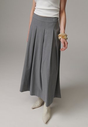 DAY Birger et Mikkelsen CLASSIC - Pliceret nederdel /Nederdele med folder - medium grey melange
