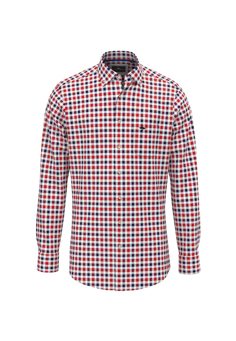 Fynch-Hatton CLASSIC COMBI CHECK - Overhemd - poppy red