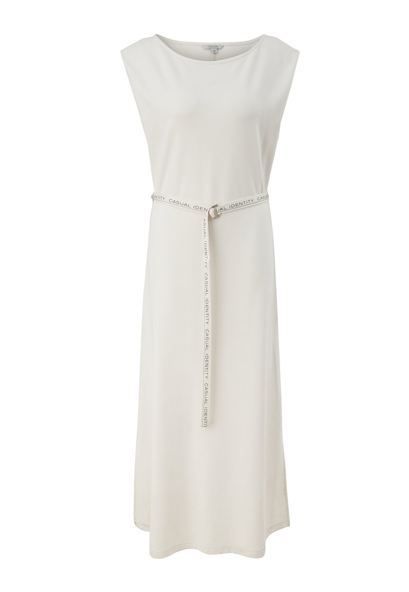 comma casual identity Maxi-jurk wit