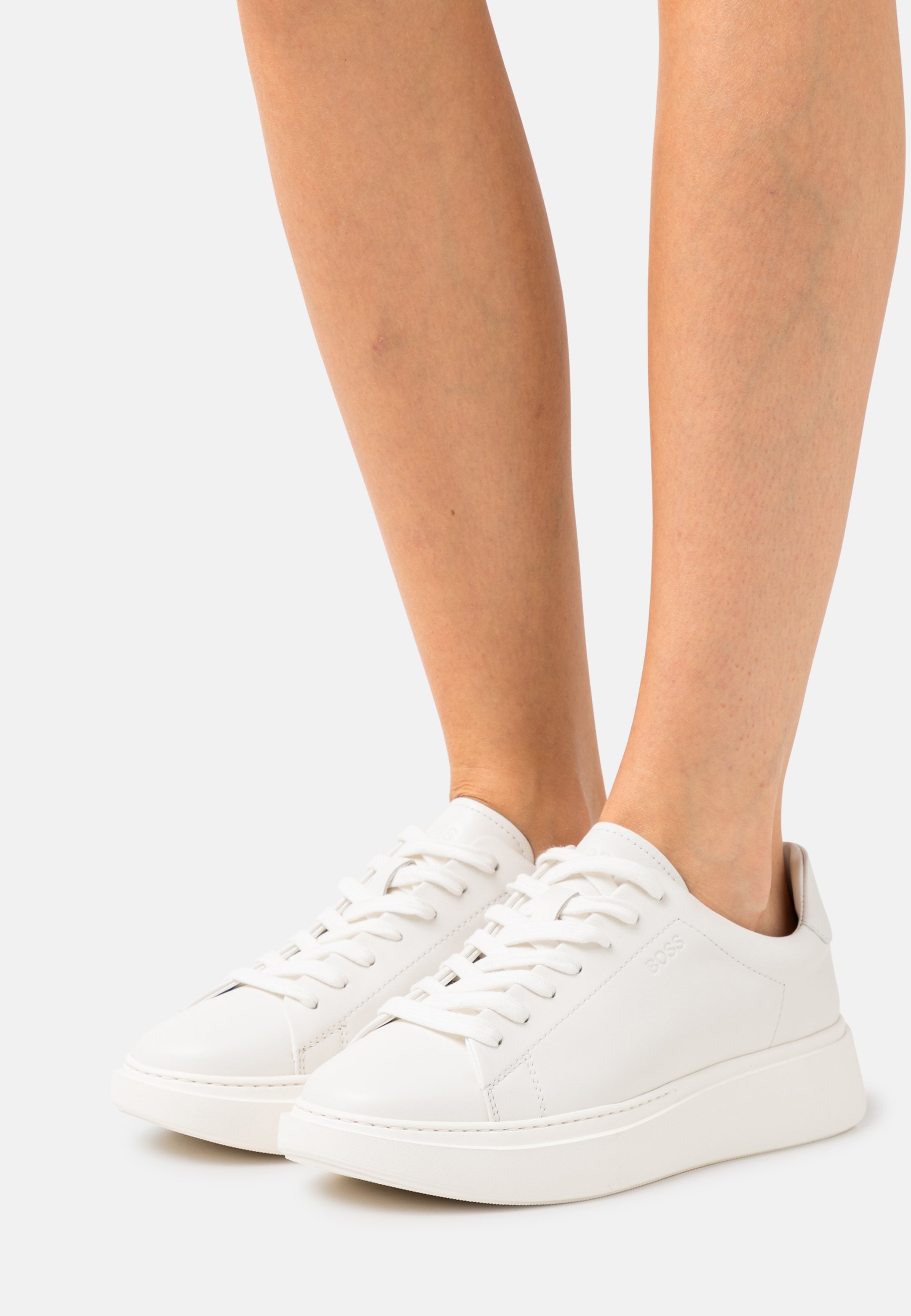 boss white trainers