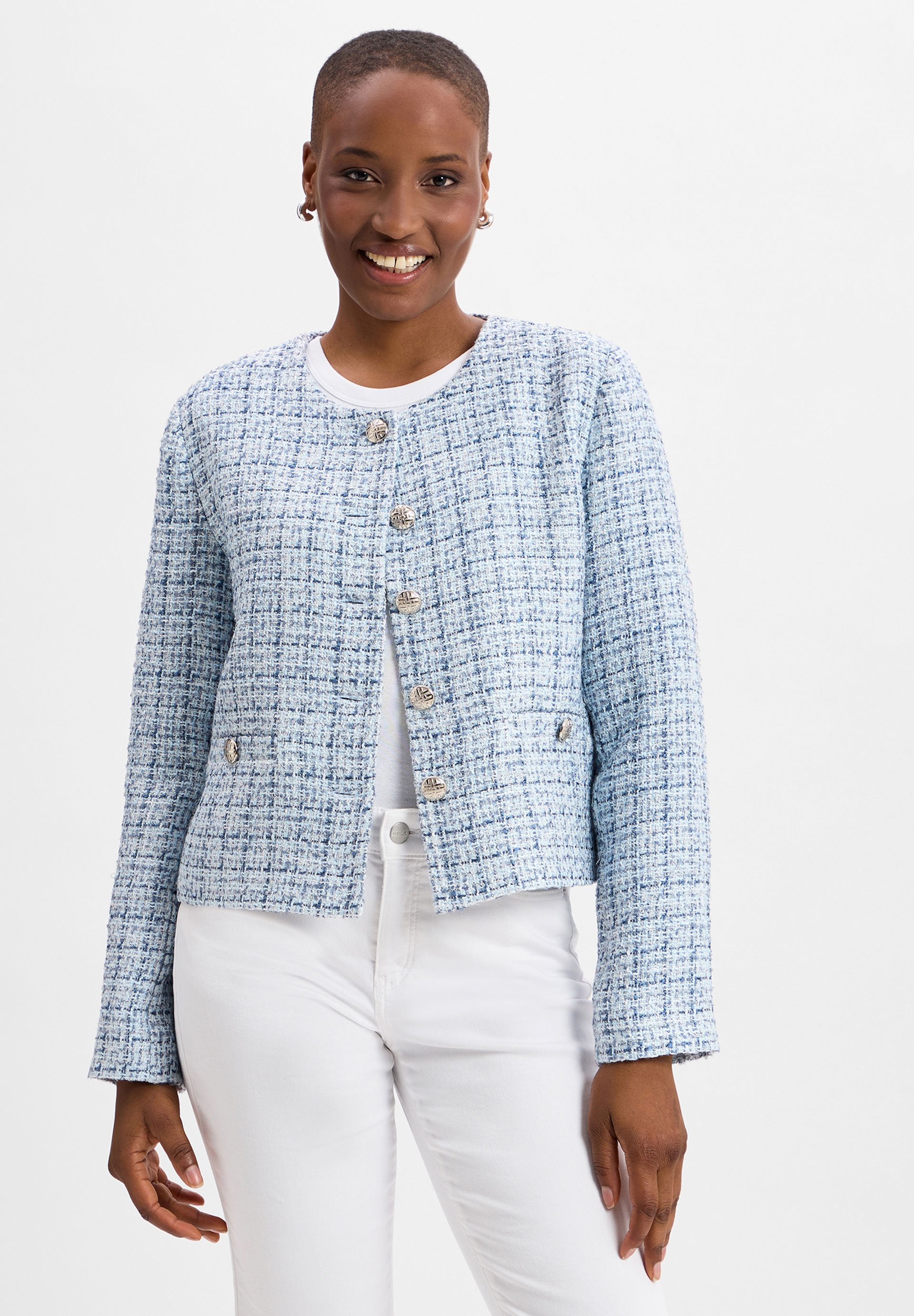 Marie Lund Lichte jas hellblau blau/blauw