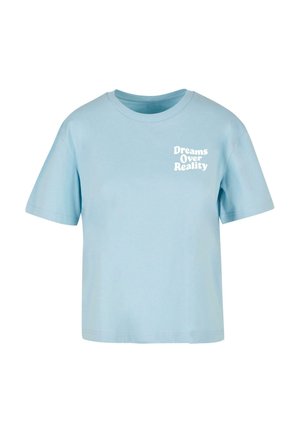 Mister Tee DREAMS OVER REALITY - Print T-shirt - oceanblue