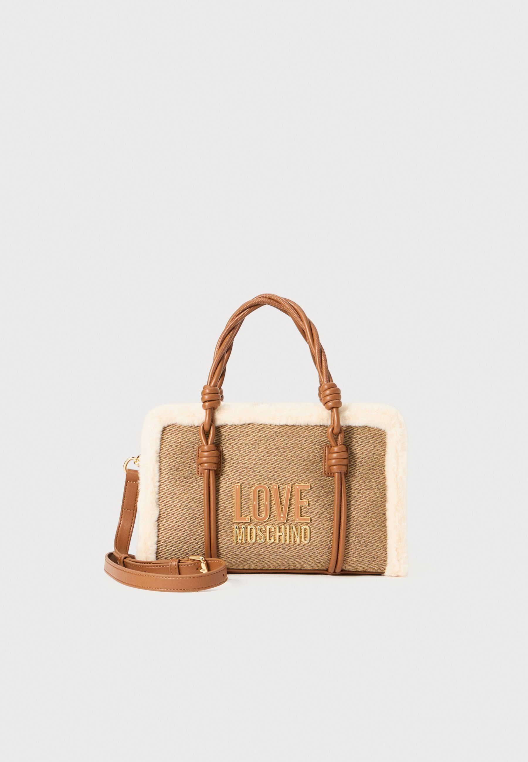 Love Moschino WINTERY - Handbag - hide/natural/white - Zalando.co.uk