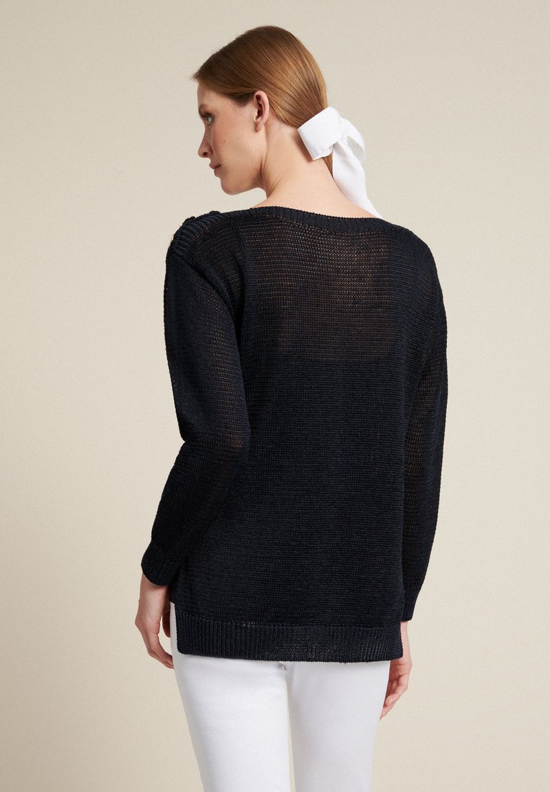 Damen Strickjacken | Luisa Spagnoli CASCATE Strickpullover blu/blau - KX81990 Damen Strickjacken | Luisa Spagnoli CASCATE Strickpullover blu/blau - KX81990