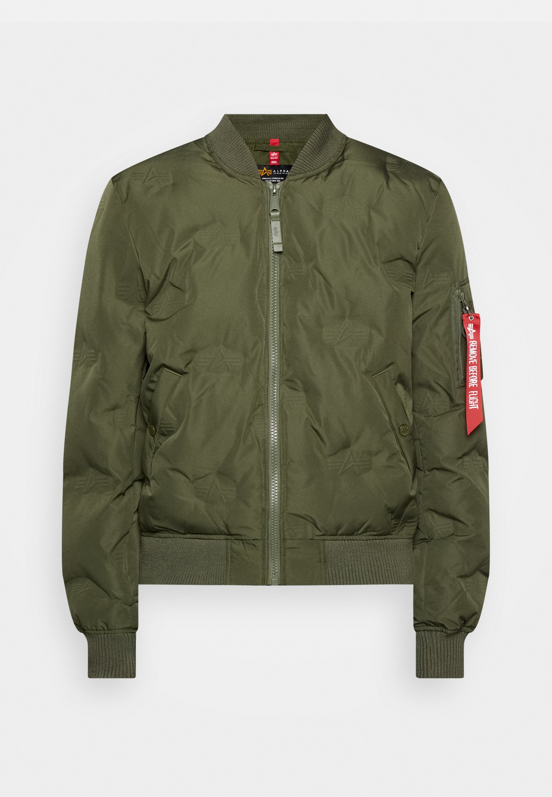 Alpha Industries MA-1 LOGO PUFFER - Bomber Jacket - dark olive