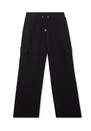 WIDE LEG IN HEAVY FABRIC - Pantaloni cargo - nero