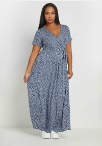 Yours Clothing Jerseyklänning - blue