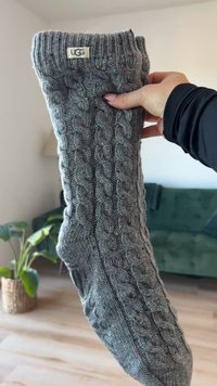 UGG ELOWYN UNISEX - Ponožky - charcoal heather confetti