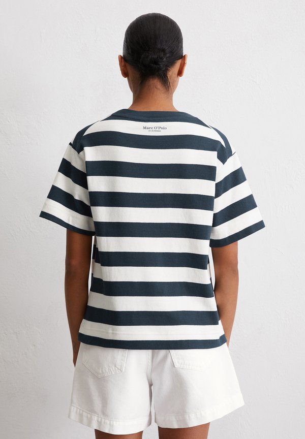 SHORT SLEEVE  ROUND NECK STRIPED - Print T-shirt2