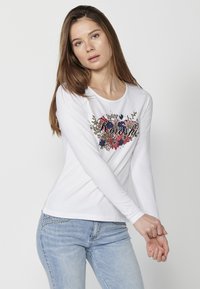 Koroshi Pikkade varrukatega topp - blanco