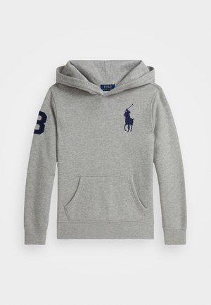 BIG PONY FLEECE HOODIE UNISEX - Jersey con capucha - andover heather