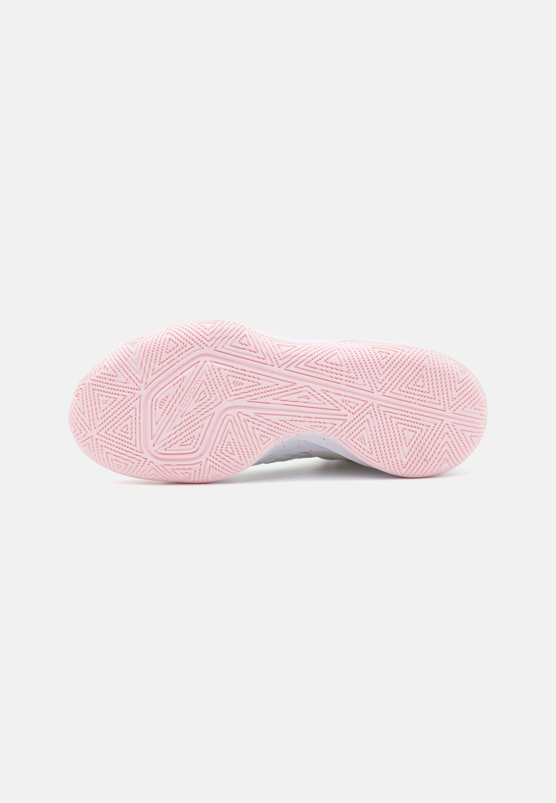 white nikes with pink soles