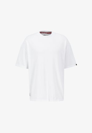 Alpha Industries LOGO - Trükipildiga T-särk - white