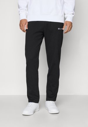 Champion ICONS STRAIGHT HEM PANTS - Pantalon de survêtement - black