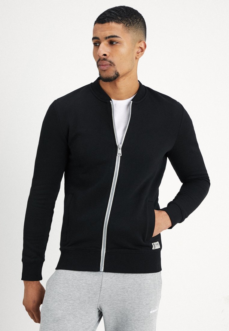 TOM TAILOR DENIM JACKET Tröja med dragkedja black/svart Zalando.se