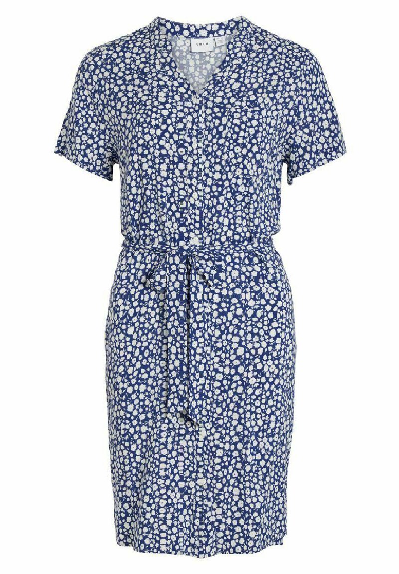 Vila Blousejurk blauw Vila Blousejurk blauw