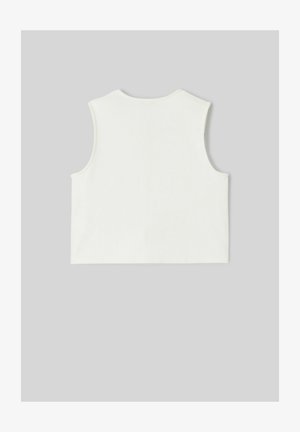 BZB, TOP AVEC DÉTAILS DE BOUTONS DORÉS - Blouse - blanc écru