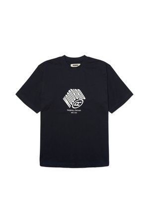 Woodbird, BAINE CUBE TEE - T-shirt imprimé - dark navy