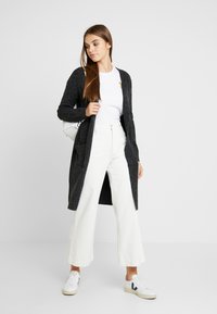 Vero Moda VMDOFFY LS LONG OPEN GA NOOS - Kardiganas - black/melange