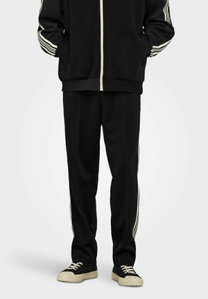 RIBER REG - Donji dijelovi trenirke - black