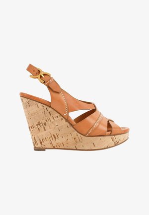 CHLOÉ, Sandales à talons hauts - camel