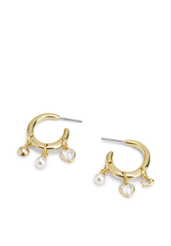 SIGNATURE CHARM HOOP - Earrings - natural2