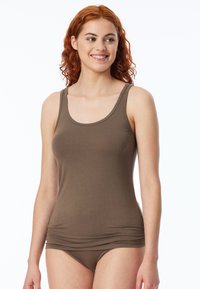 Schiesser 2PACK  MODAL ESSENTIALS - Undershirt - weiss taupe