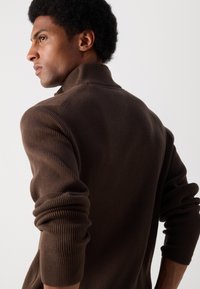 Lindbergh HALF ZIP  - Jumper - brown