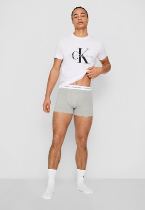 Calvin Klein Underwear, TRUNK 3 PACK COTTON STRETCH - Boksershorts - black/white/grey