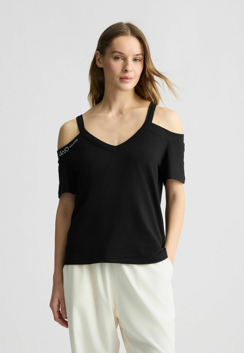LIU JO T-shirt con stampa - black