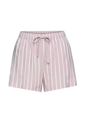 LASCANA, LASCANA SCHLAFSHORTS - Pyjamabroek - altrosa gestreift