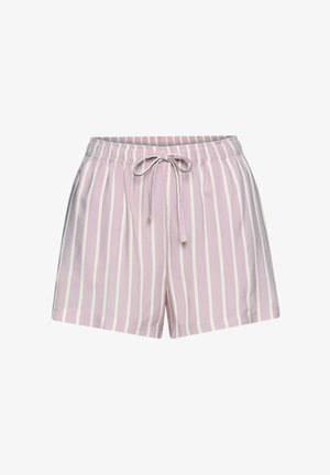 LASCANA, LASCANA SCHLAFSHORTS - Pyjamabroek - altrosa gestreift