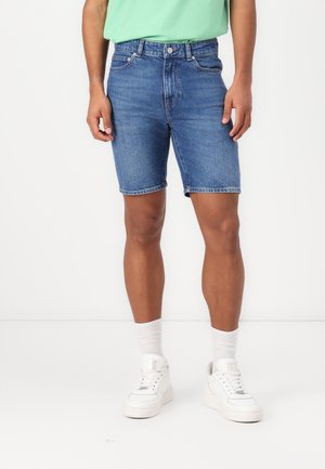 Denimové šortky - washed deep medium