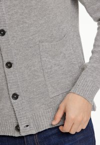 Lindbergh BUTTON - Kofta - mid grey mel