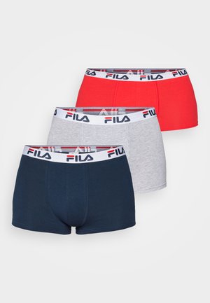 Fila MAN BOXER 3 PACK - Apakšbikses - red/navy/grey