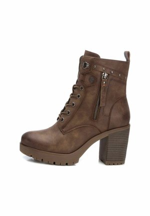 Botines con plataforma - taupe