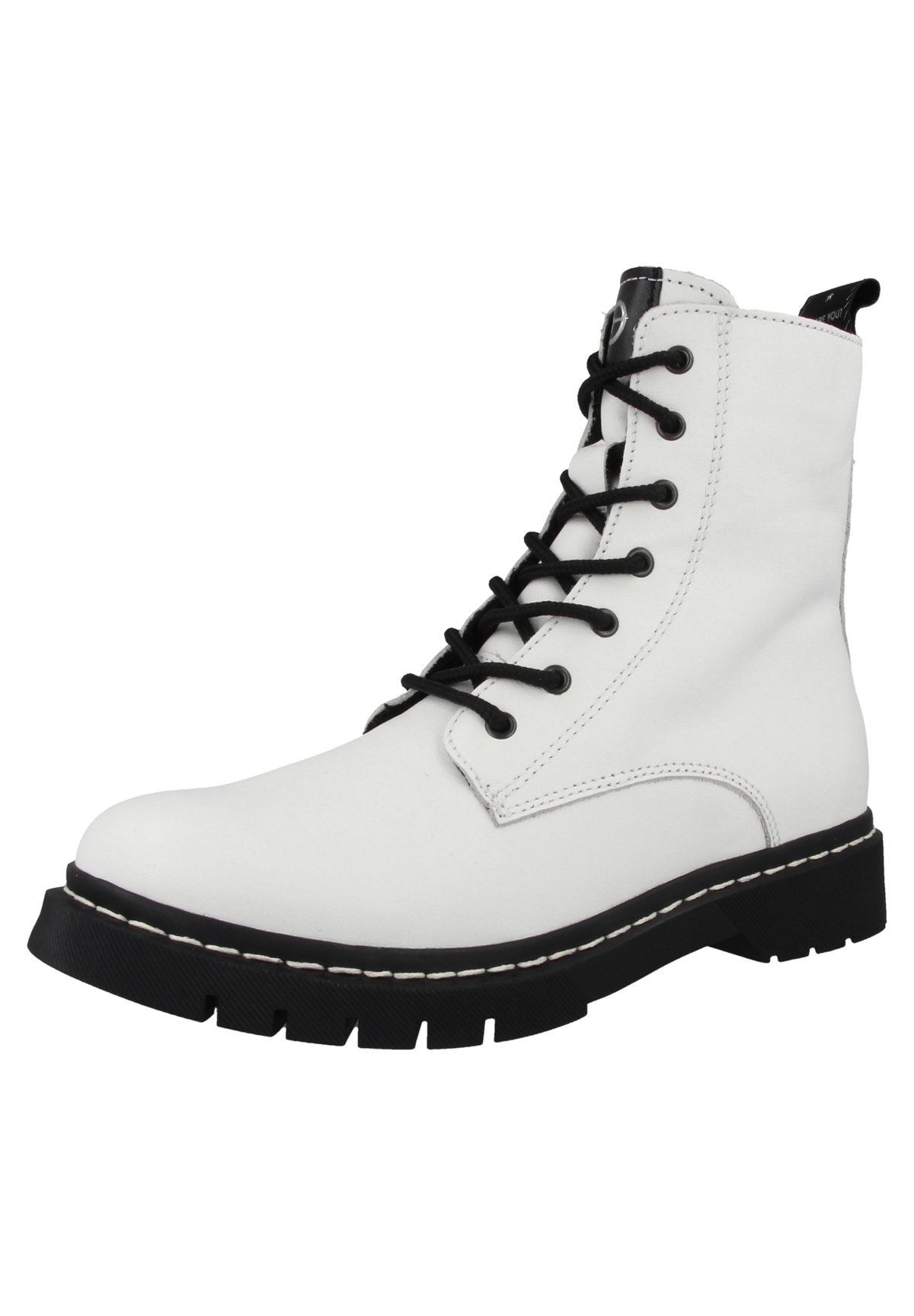 Tamaris Veterboots - white/wit - Zalando.nl