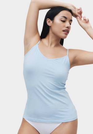 Marks & Spencer, 3 PACK STRAPPY - Undertrøjer - blue mix