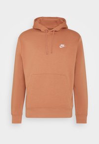 Nike Sportswear SPORTSWEAR CLUB FLEECE - Sweatshirt com capuz - mineral clay