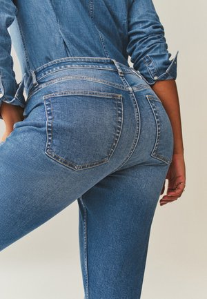 Next HOURGLASS MID RISE STRETCH  - Kavbojke slim fit - mid blue denim