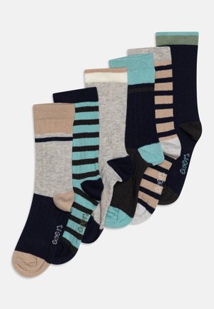 Ewers RINGLET 6 PACK - Socks - blue/grey
