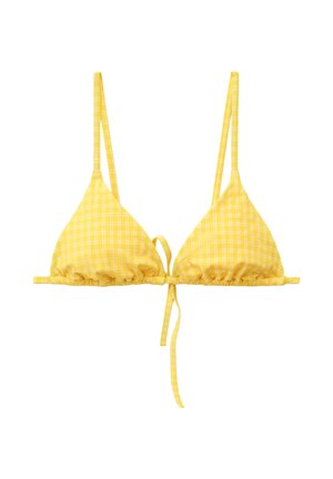 & OTHER STORIES, & OTHER STORIES TRIANGLE BIKINI TOP - Bikiniyläosa - yellow/white